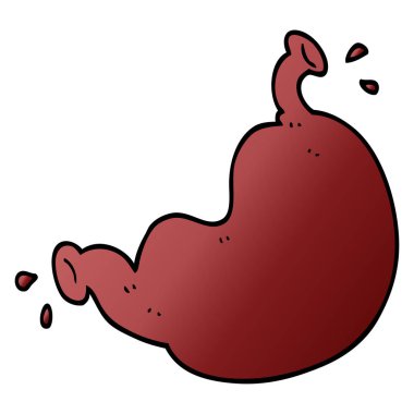 çizgi film doodle insan organ