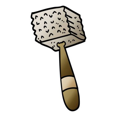 vektör degrade illüstrasyon karikatür et çekiç