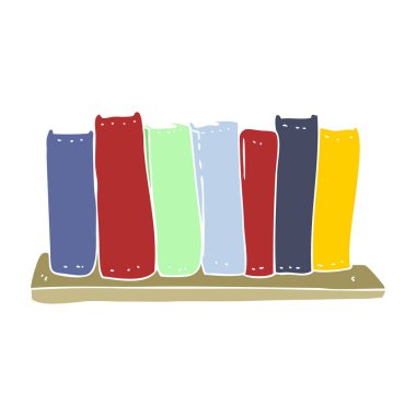 kitap Illustration düz renk