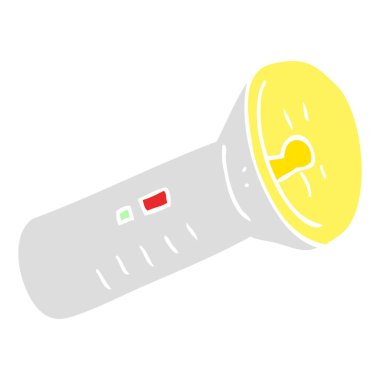 düz renk illüstrasyon meşale