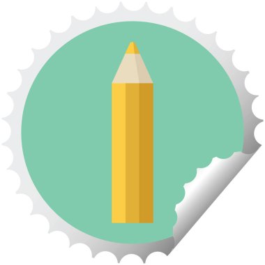 turuncu kalem grafik vektör çizim etiket damga yuvarlak boyama