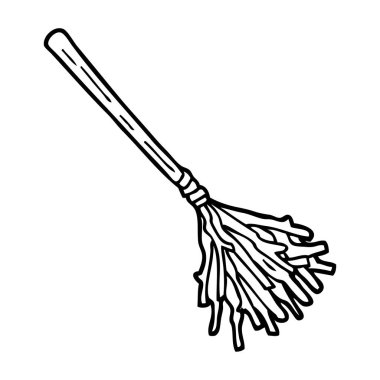 siyah beyaz çizgi film cadılar süpürge