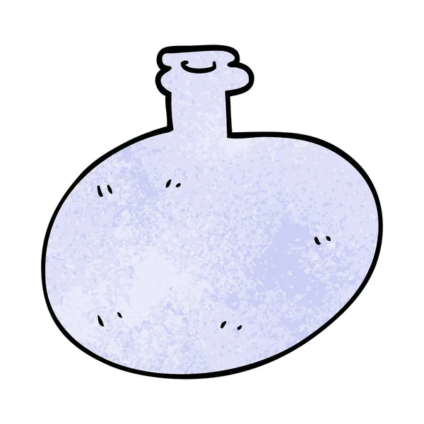 Gribouille Dessin Animé Une Bouteille Verre — Image vectorielle