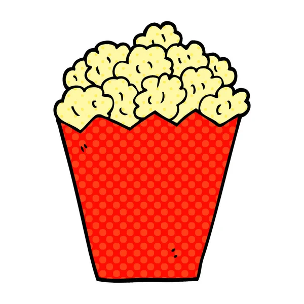 Zeichentrickkritzelkino Popcorn — Stockvektor