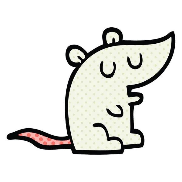 Fumetto Stile Cartone Animato Mouse — Vettoriale Stock