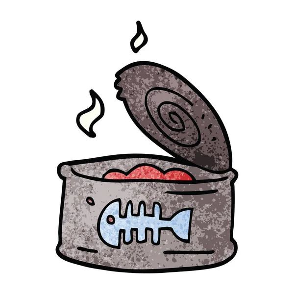 Cartoon Doodle Dose Thunfisch — Stockvektor