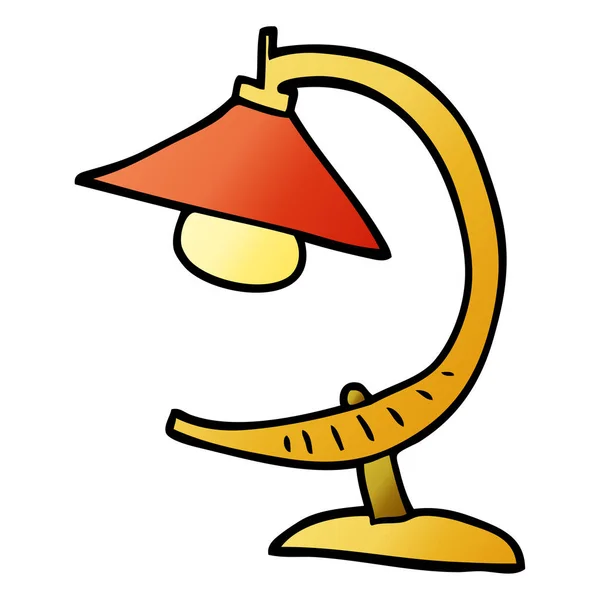 Cartoon Doodle Funky Lamp — Stock Vector