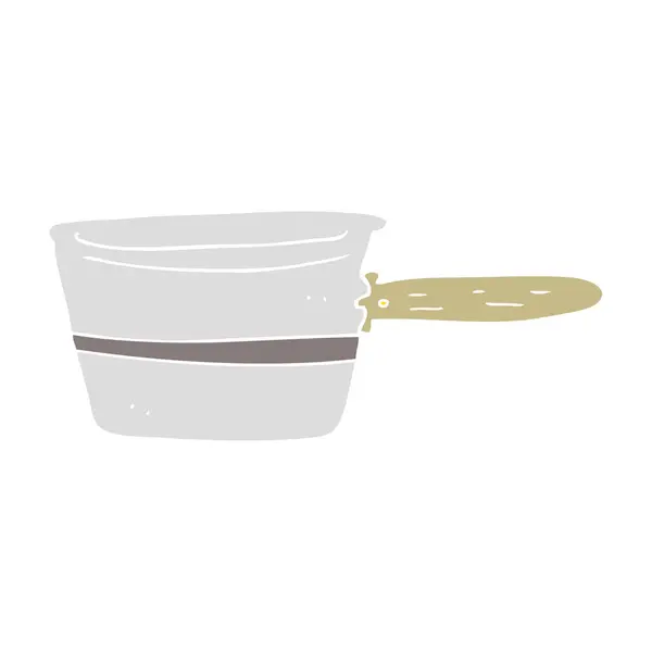 鍋のフラット カラー イラスト — ストックベクタ