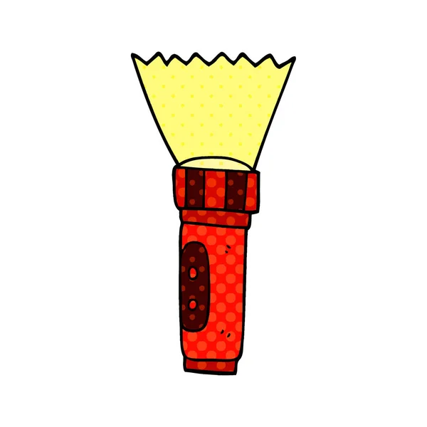 Torche Gribouillage Dessin Animé Illustration Vectorielle — Image vectorielle