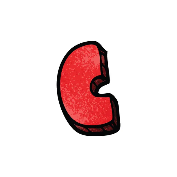 Cartoon Doodle Letter — стоковый вектор