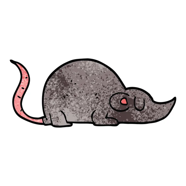 Kreslená Doodle Myš Izolovaných Bílém Pozadí — Stockový vektor