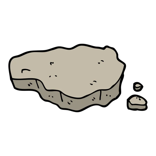 Handgezeichneter Doodle Stil Cartoon Old Rock — Stockvektor
