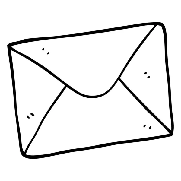 Γραμμικό Σχέδιο Καρτούν Επιστολή — Διανυσματικό Αρχείο