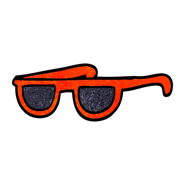 Dessin Animé Doodle Cool Lunettes Soleil — Image vectorielle