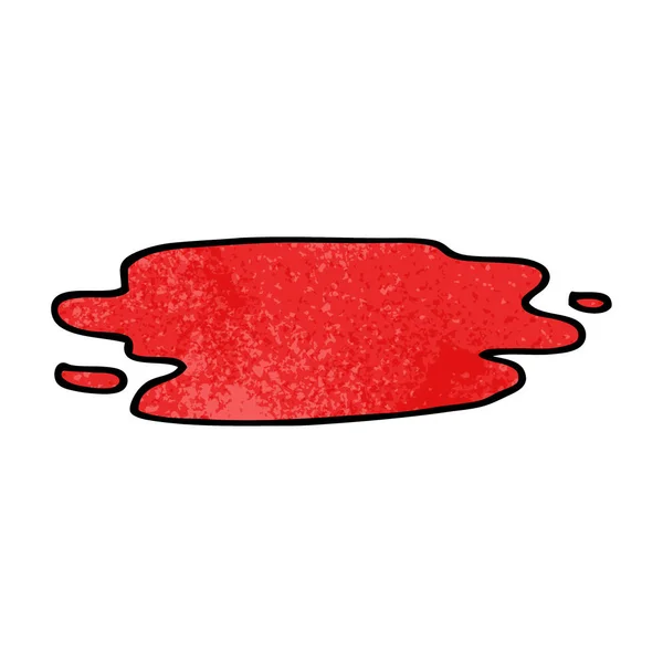 Cartoon Doodle Pool Van Bloed — Stockvector