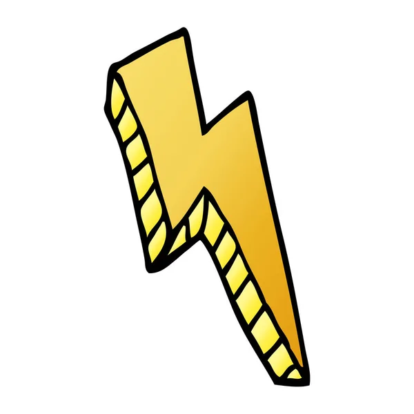 Cartoon Doodle Thunder Bolt — Stock vektor