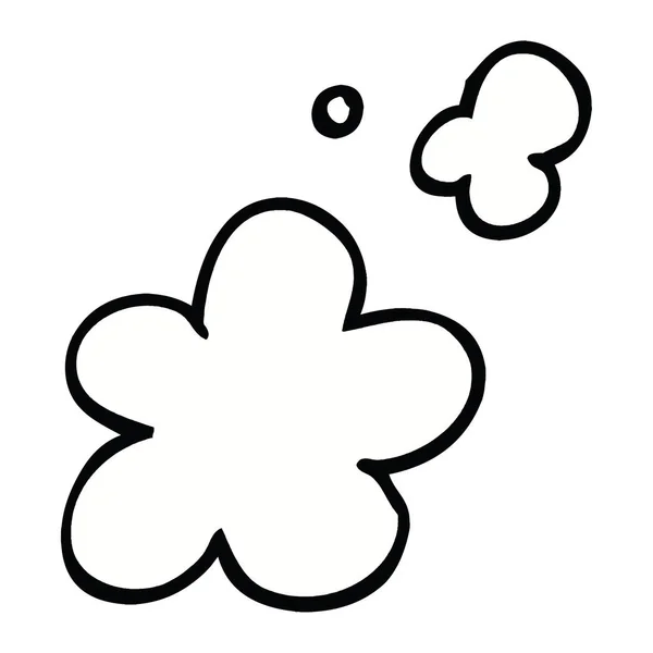 Estilo Quadrinhos Nuvens Fumaça Desenhos Animados — Vetor de Stock