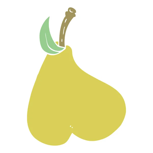 Cartoon Doodle Pear — Stock Vector