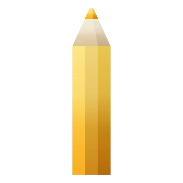Orange Färbung Bleistift Grafik Vektor Illustration Symbol — Stockvektor