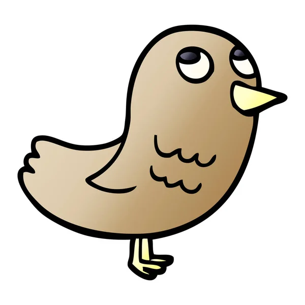 Cartoon Doodle Garden Bird — Stock Vector