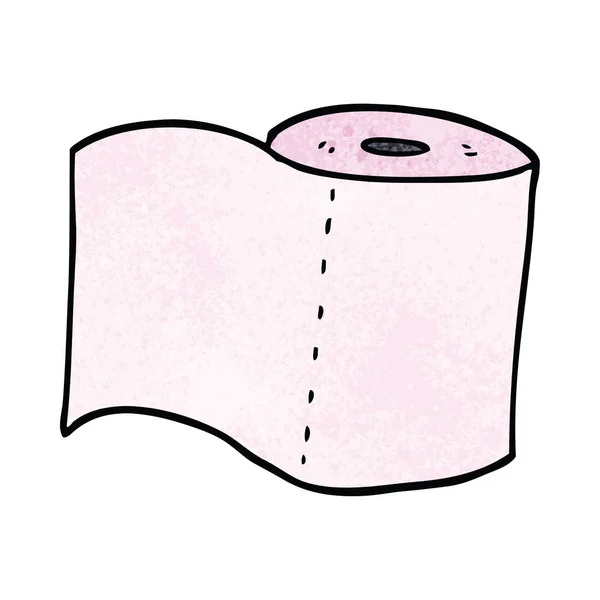 Toaletní Papír Karikatura Doodle — Stockový vektor
