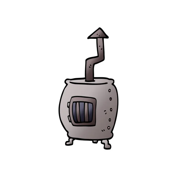 Cartoon Doodle Pot Bellied Kachel — Stockvector