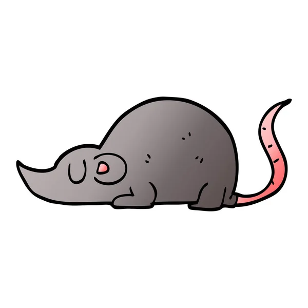 Rato Rato Doodle Desenho Animado —  Vetores de Stock