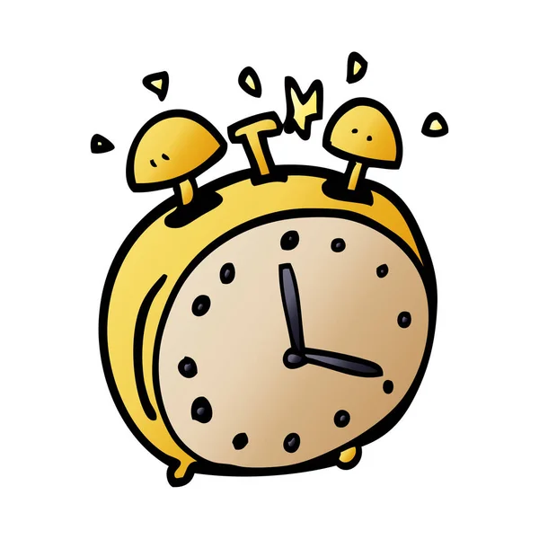 Dibujos Animados Doodle Alram Clock — Archivo Imágenes Vectoriales