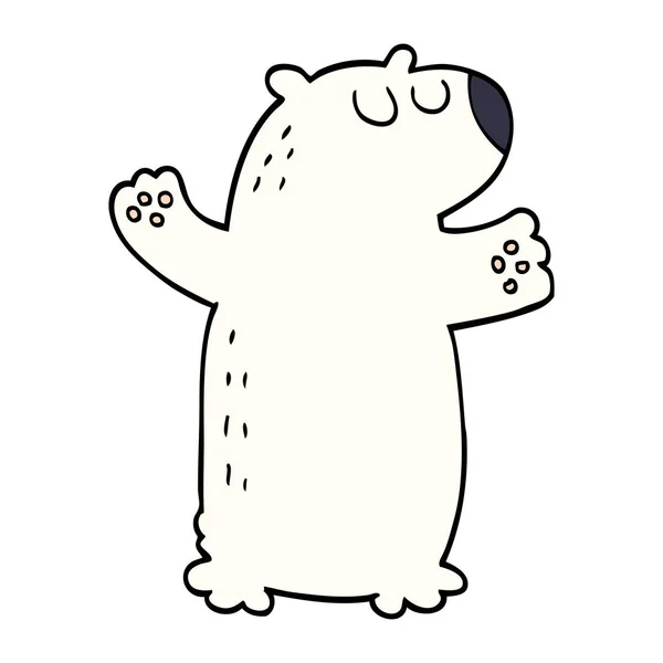 Cartoon Doodle Polar Bear Royalty Free Stock Vectors