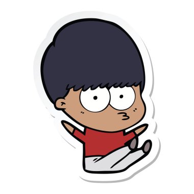 etiket bir gergin çizgi film çocuk