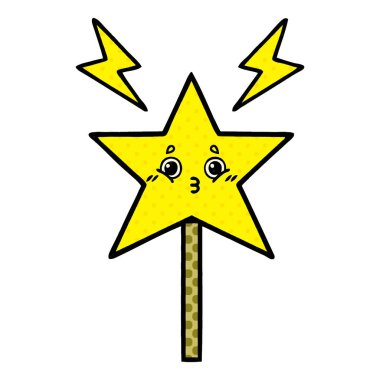 çizgi roman tarzı çizgi film sihirli bir değnek