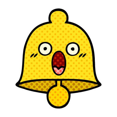çizgi roman tarzı karikatür bir çan