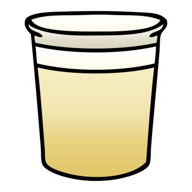 ilginç degrade gölgeli karikatür bitki pot