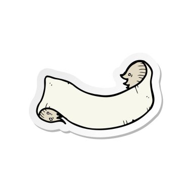 etiket bir karikatür dövme kaydırma Banner