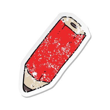 bir karikatür kalem sıkıntılı etiket