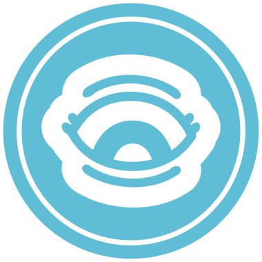 bakan göz dairesel simgesi simgesi