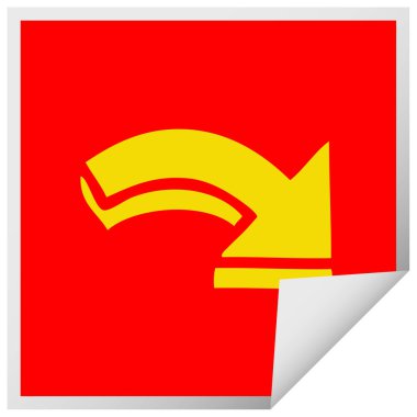 etiket karikatür işaret eden ok peeling Meydanı