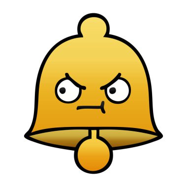 bir çan degrade gölgeli çizgi film