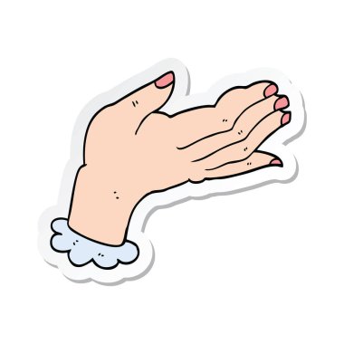 etiket bir karikatür el