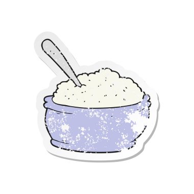 çizgi film şekerlik Retro sıkıntılı etiket