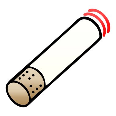 Degrade gölgeli karikatür Sigara 