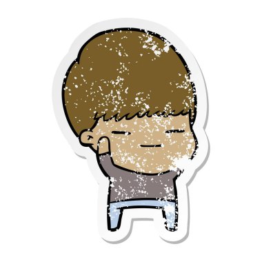 bir çizgi film kendini beğenmiş çocuk sıkıntılı etiket