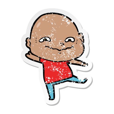 bir çizgi film ürpertici adam sıkıntılı etiket