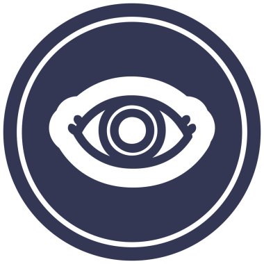 bakan göz dairesel simgesini