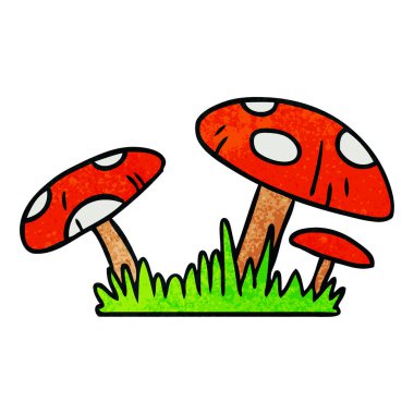 dokulu karikatür doodle bir kurbağa dışkı