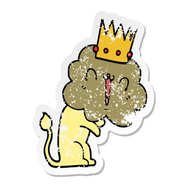 çizgi film aslan tacı olan sıkıntılı etiket