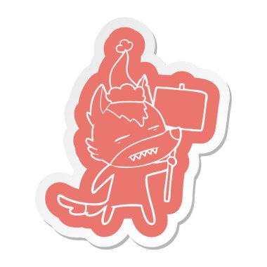 bir kurt giyen diş gösterilen işareti yazı ile çizgi film etiketi 