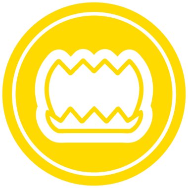 Lotus çiçeği dairesel simgesi