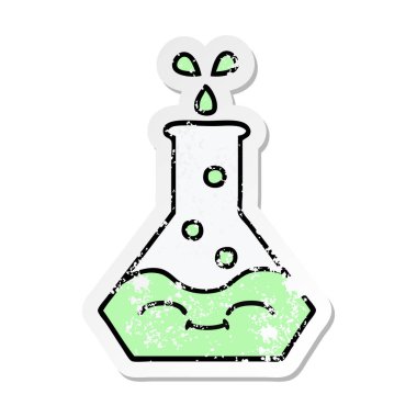 sevimli çizgi bilim kabı sıkıntılı etiket