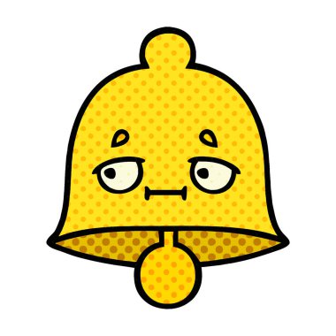 çizgi roman tarzı karikatür bir çan